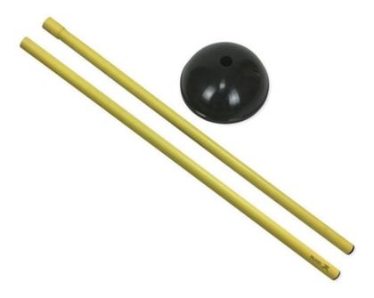 Imagem de KIT 6 Estacas De Agilidade Com Base - 1,60m - Lequipo