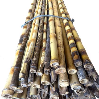 Imagem de Kit 6 Estacas P/ Plantas Haste Natural Tutor Bambu 165cm