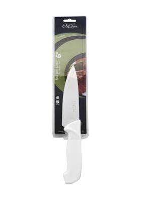 Imagem de Kit 6 faca para chef 6" cabo de polipropileno branco