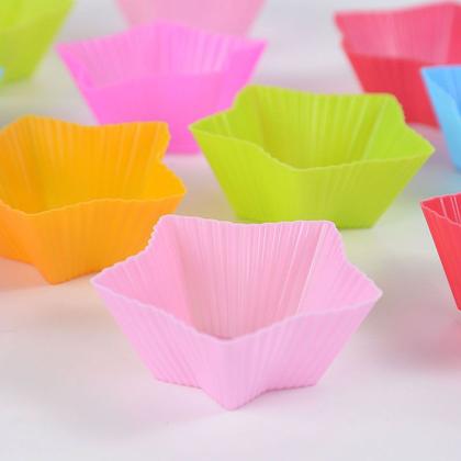 Imagem de Kit 6 Formas De Silicone Cupcake Bolo Muffin Air Fryer Pudim, Doces, Formatos Variados