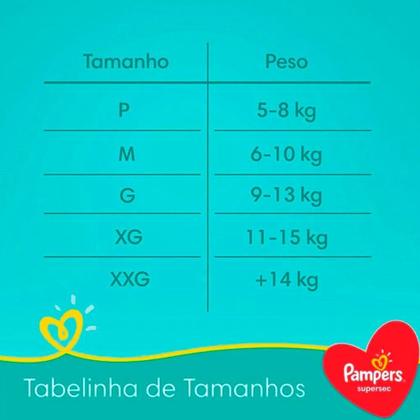 Imagem de KIT 6 FRALDAS PAMPERS SUPERSEC P/34 = 204un