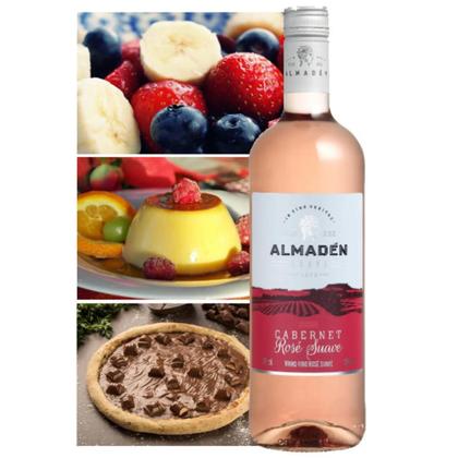 Imagem de Kit 6 Garrafas Vinho Almadén Cabernet Rosé Suave 750ml