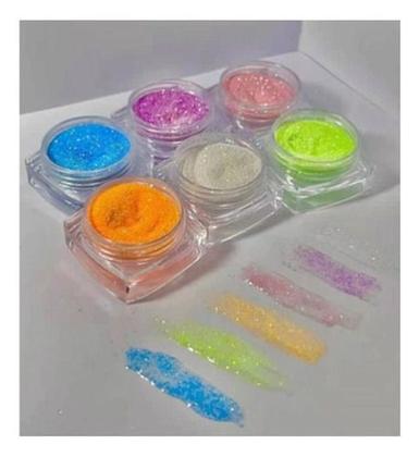 Imagem de Kit 6 Glitter De Unhas Para Encapsulamento D&z Modelos Varia