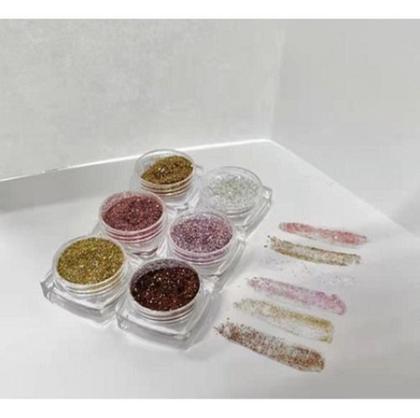 Imagem de Kit 6 Glitter De Unhas Para Encapsulamento D&z Modelos Varia