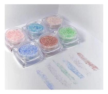 Imagem de Kit 6 Glitter De Unhas Para Encapsulamento D&z Modelos Varia
