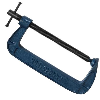 Imagem de Kit 6 Grampos Sargento Tipo C 150 A 250Mm Para Marceneiro