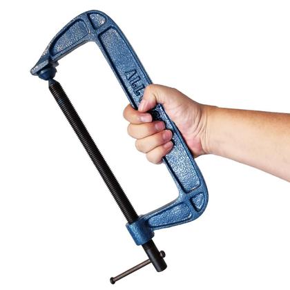 Imagem de Kit 6 Grampos Sargento Tipo C 150 A 250Mm Para Marceneiro