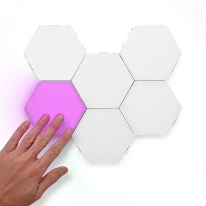 Imagem de Kit 6 Lâmpadas Led Colmeia Decoração Rgb Controle Remoto