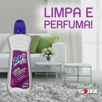 Imagem de Kit 6 Limpa Estofados Carpetes Cortinas Sofa 500ml Zap Clean