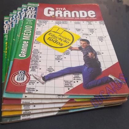 Imagem de Kit 6 Livro Palavra Cruzada Coquetel Grande 50 Pags Médio