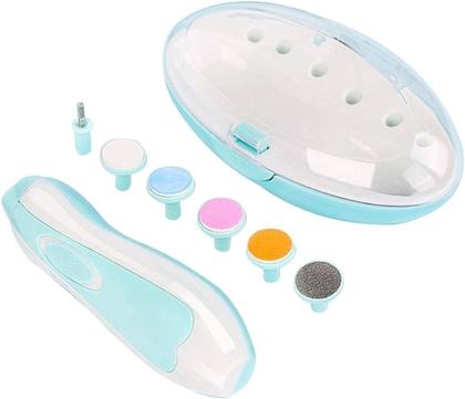 Imagem de Kit 6 Lixas De Unha Elétrico Para Bebê Com Estojo