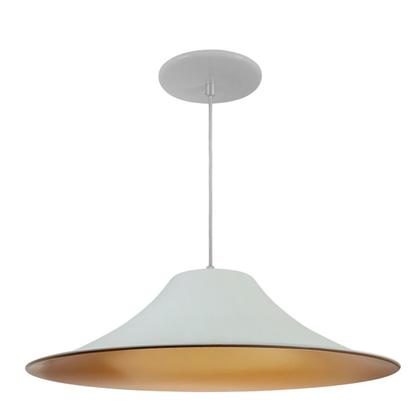 Imagem de Kit 6 Luminária Pendente Chapéu Chinês Com Interior Cobre Com Fiação 110/220v