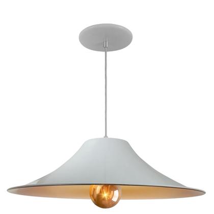 Imagem de Kit 6 Luminária Pendente Chapéu Chinês Com Interior Cobre Com Fiação 110/220v