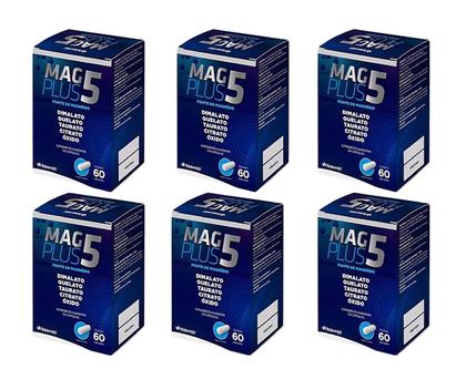 Imagem de Kit 6 Mag Plus 5 Herbamed 60 Capsulas