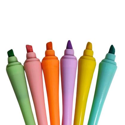 Imagem de Kit 6 Marca Textos Coloridos Pirulito Com miçangas e linha
