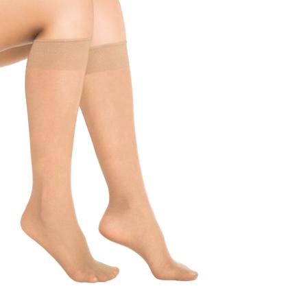 Imagem de Kit 6 Meia Fina 3/4 Europeu Fio 20 Natural Claro - Trifil