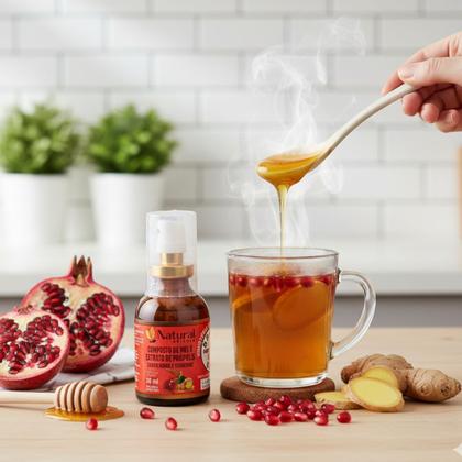 Imagem de Kit 6 mel com propolis roma e gengibre 30ml natural apicola
