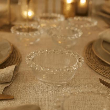 Imagem de kit 6 Mini Bowl de Cristal para Petiscos e Molhos 8cm Shopsul