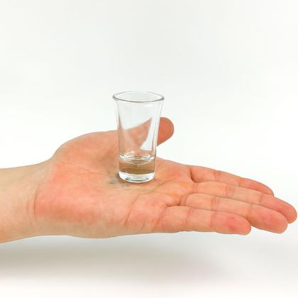 Imagem de Kit 6 Mini Copos Base Grossa e Resistente 15ml Doses Shots Degustações Licor Cachaça