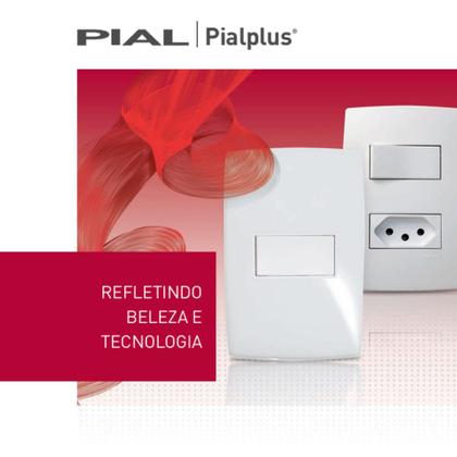 Imagem de Kit 6 Módulo Tampo Cego Pial Plus 631047 Cor Bege