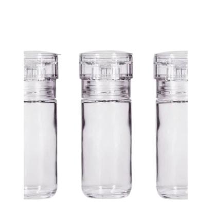 Imagem de Kit 6 Moedor Vidro 100ml c/ Moedor Plástico Sal Pimenta e Temperos Super Prático