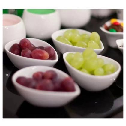 Imagem de Kit 6 Molheira Mini Gota 150ml Para Finger Food Em Melamina