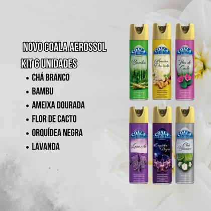Imagem de Kit 6 Odorizante Aerossol Coala 400ml. Combo com Aromas Exclusivos