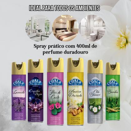 Imagem de Kit 6 Odorizante Aerossol Coala 400ml. Combo com Aromas Exclusivos