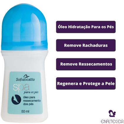 Imagem de Kit 6 Óleo Tira Rachadura Dos Pés Hidrata Regenera a Pele