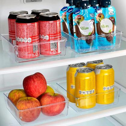 Imagem de Kit 6 Organizador Modular Multiuso Gaveta Geladeira Porta Maquiagem Acrilico