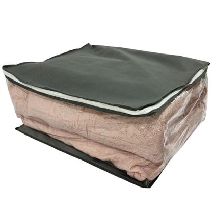 Imagem de Kit 6 Organizador Para Guarda Roupas e Gavetas Cinza G