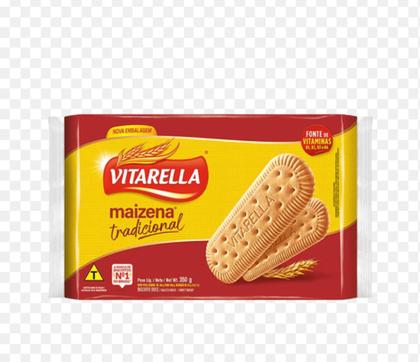 Imagem de Kit 6 Pacotes de Biscoitos Maizena Tradicional Vitarella 350g