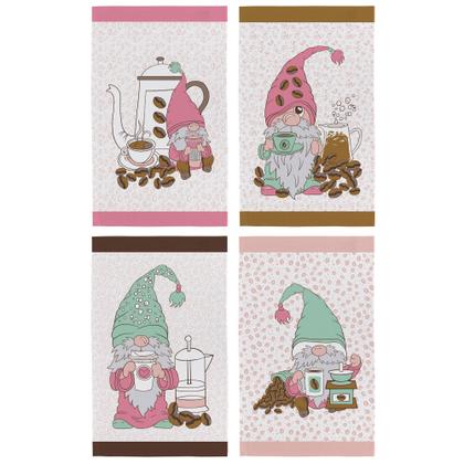 Imagem de Kit 6 Panos de prato atoalhado estampado Teka Primore 40 cm X 65 cm