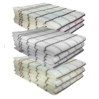 Imagem de Kit 6 panos de prato teka chef premium atoalhado 100% algodão 45 x 70cm