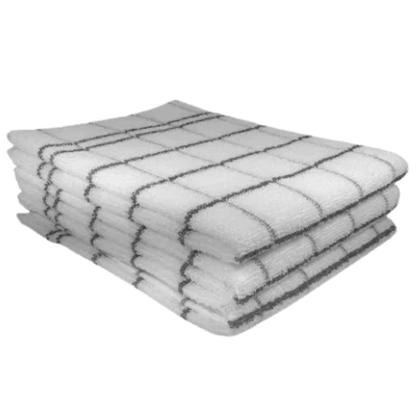 Imagem de Kit 6 panos de prato teka chef premium atoalhado 100% algodão 45 x 70cm