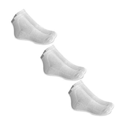 Imagem de Kit 6 Pares De Meias Brancas Soquete Kyor Unissex 34 A 39