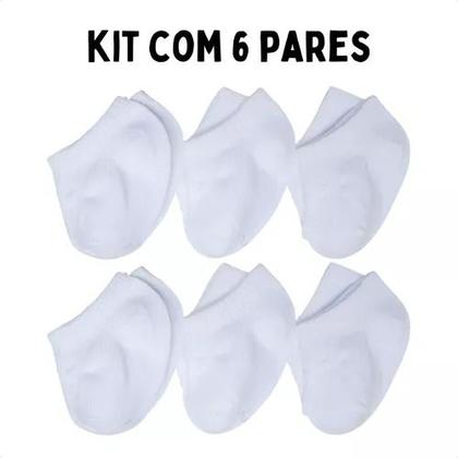 Imagem de Kit 6 Pares Meia Baby Invisível Puket Menino Menina Durável