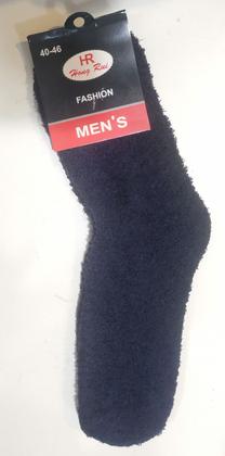 Imagem de kit 6 pares Meia Pelúcia masculino Quente Inverno Felpuda Grande lisa Proteção Frio