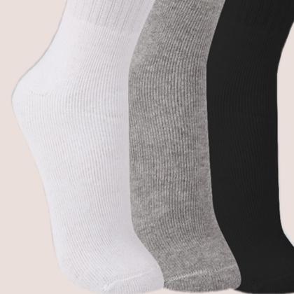 Imagem de Kit 6 Pares Meia Trifil Cano Alto Algodão Unissex