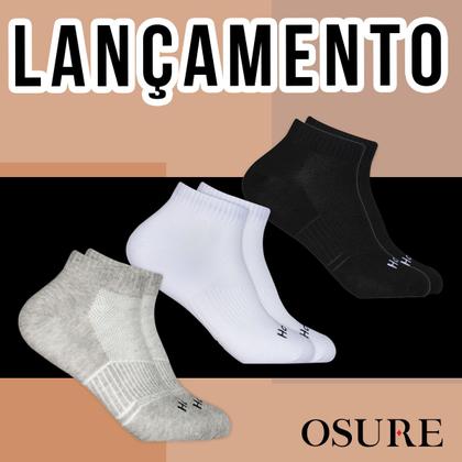 Imagem de Kit 6 Pares Meias Hoahi Original Algodão Masculina Feminina Sapatilha Soquete Cano Curto Baixo