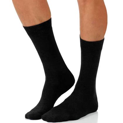 Imagem de Kit 6 Pares Meias Lupo Social Masculina Algodão Cano Alto Longo Atacado Original