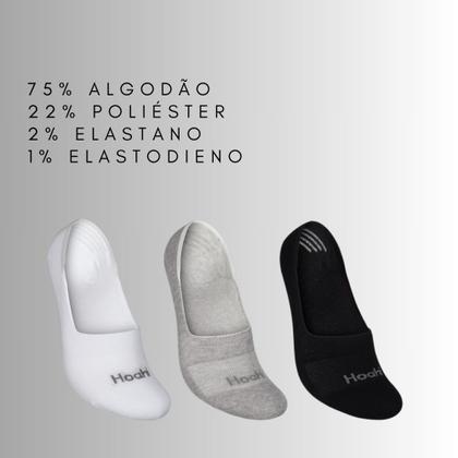 Imagem de Kit 6 Pares Meias Sapatilha Hoahi Faixas Silicone