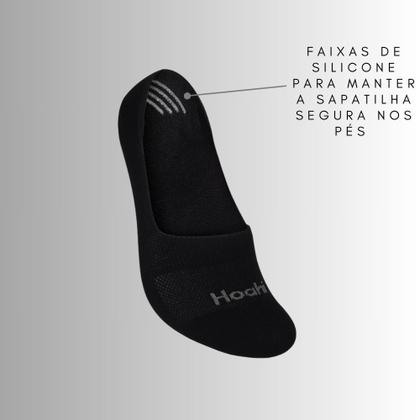 Imagem de Kit 6 Pares Meias Sapatilha Hoahi Faixas Silicone