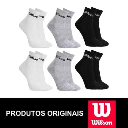 Imagem de Kit 6 Pares Meias Wilson Cano Médio Masculino Adulto 38-43