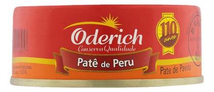 Imagem de Kit 6 Pate De Peru Oderich Enlatado 100g