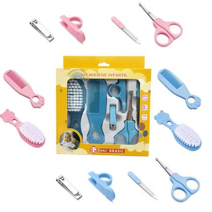 Imagem de Kit 6 Pçs Higiene Cuidados Saúde Bebê Recém Nascido Infantil