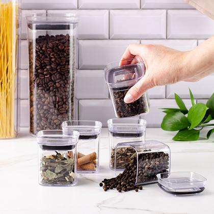 Imagem de Kit 6 Pçs Potes Herméticos Porta Temperos Condimentos 150ml