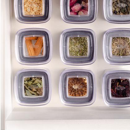 Imagem de Kit 6 Pçs Potes Herméticos Porta Temperos Condimentos 150ml