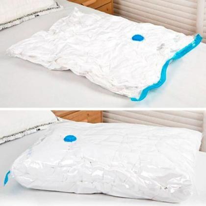 Imagem de Kit 6 pcs saco a vacuo bomba plastico pet e pe 60 cm x 80 cm x 0,01 cm