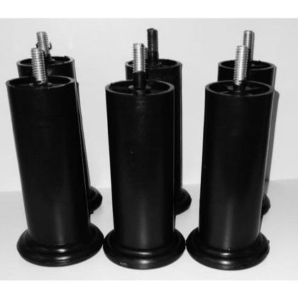 Imagem de Kit  6 Pé Cama Box & Baú  Plástico Universal 12cm